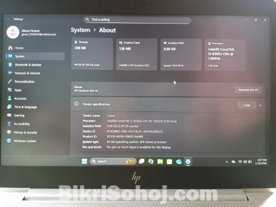 Elitebook i5 8th gen 840 G6